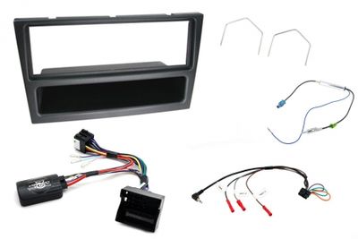 Installationskit Opel, CAN-Bus, singel-din, Svart