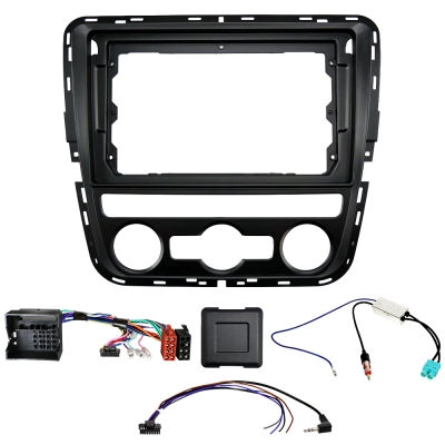 Auto-Connect Installationskit för 9-tums bilstereo, Volkswagen Passat B7 2011-2015, automatisk AC
