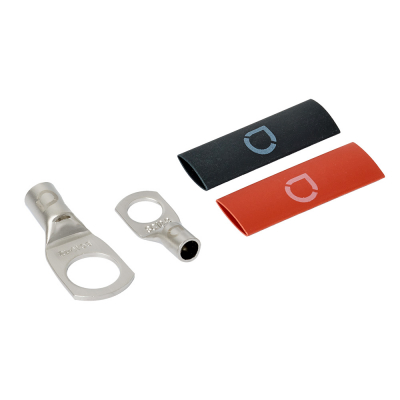 Auto-Connect röd och svart rörkabelsko M8/M12, 10 mm²