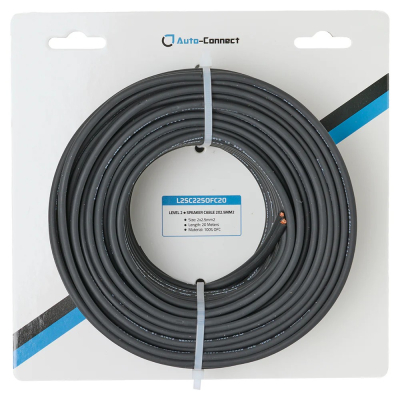 Auto-Connect OFC-Högtalarkabel 2x2.5 mm², 20 meter