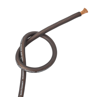 Auto-Connect svart strömkabel OFC 35.5mm², metervara