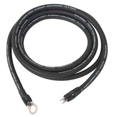 Auto-Connect 2.5 meter strömkabel CCA 21.6mm², svart