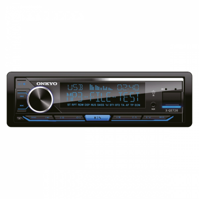 Onkyo X-QS726, Bluetooth-bilstereo med 3 par lågnivå (4V) och inbyggd DSP, returexemplar