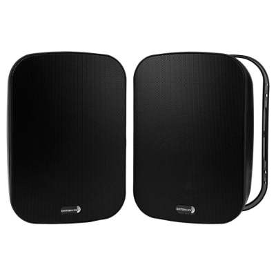 Dayton Audio IO65XTB, 6.5 tums utomhushögtalare med 70/100V-stöd, svart par