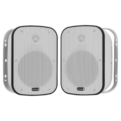Dayton Audio IO65XTW, 6.5 tums utomhushögtalare med 70/100V-stöd, vitt par