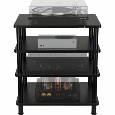 Dayton Audio MS41B, modulärt HiFi-rack med fyra plan