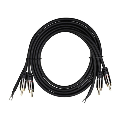 Audtek DMCG6, skivspelarkabel med jordledare 1.8 meter