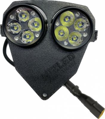 Lampfäste Beta -2019, NIZLED 2xR40DRL kallvit (80w) utan kåpa