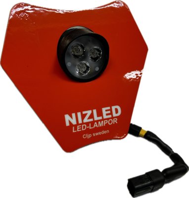 Singel lampfäste kallvit 35w KTM 2024-, orange, org-kont 1xE306k NIZLED