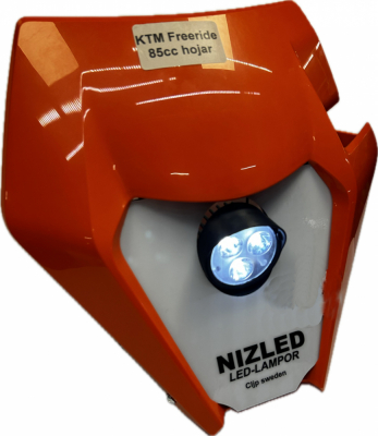 Singelkåpa 30w KTM 85cc/Freeride, orange, kallvit 1xE30 NIZLED