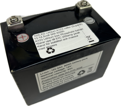 Li-ion Enduro batteri 14 volt 5Ah med A123 cell, (SuperB) passar KTM 2024- 