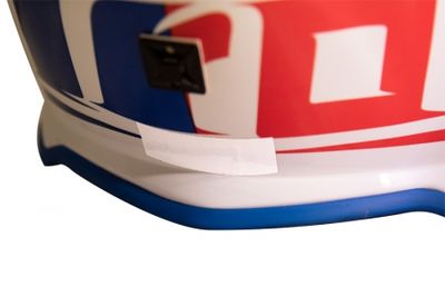 Klisterreflex för hjälm (gul) 4st ca: 5x2cm