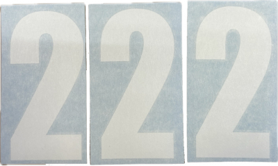 Nizled siffer dekal vit 2 10x5cm