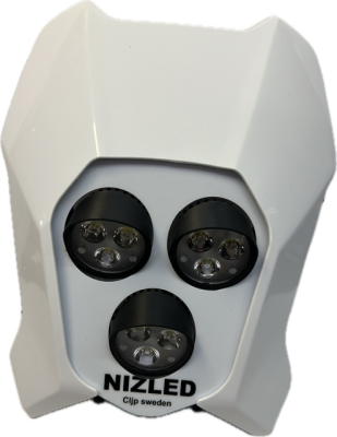 Trippelljus kallvit 105w Triumph 2024-, vit dekal, 3xE306k NIZLED