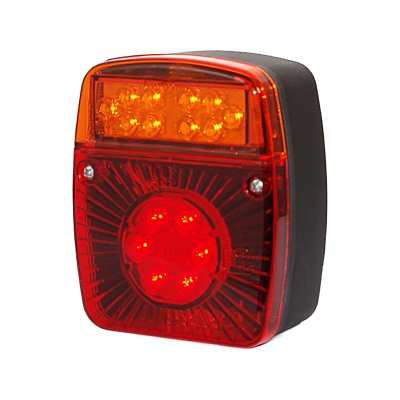 Strands Baklampa 3-Kammar LED 12/24V,Bak/Broms/Blinkers