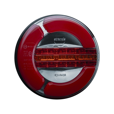 Strands Baklampa LED 3 Kammare 12-24V,142Mm Diameter. Bak/Broms/Dyn. Blinkers