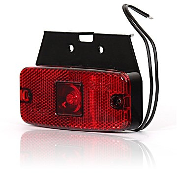 Strands Positions LED 111X50Mm Röd.12-24V,12-24V E-Märkt