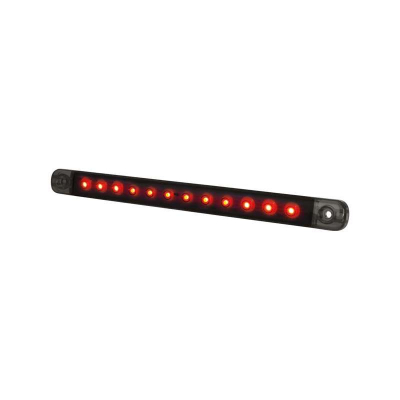 Strands Dark Knight Slim Bak/Broms LED,Röda LED, Klart Glas