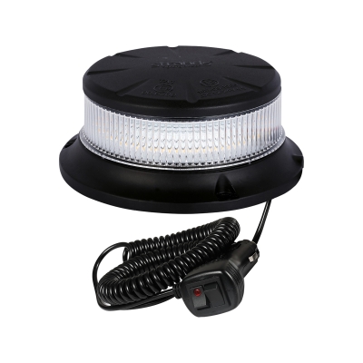 Strands Roterande Varningsljus Orange LED Magnet/Klar Lins