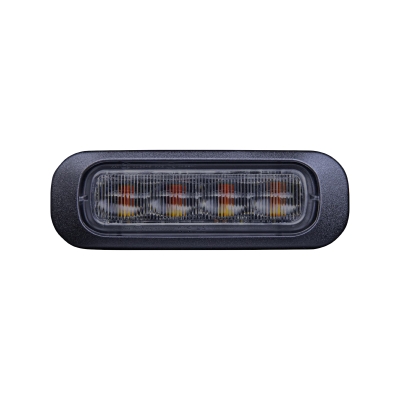 Strands Dark Knight varningsljus, 4 LED, bärnsten, 4 m kabel
