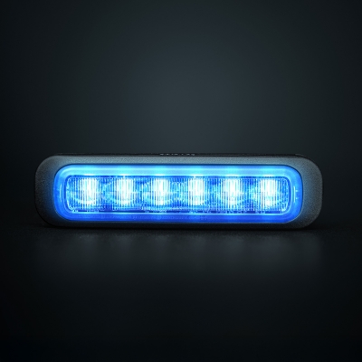 Strands Dark Knight Riktat Blixtljus Blue 6 LED
