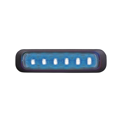 Strands Dark Knight Riktat Blixtljus Blue 6 LED