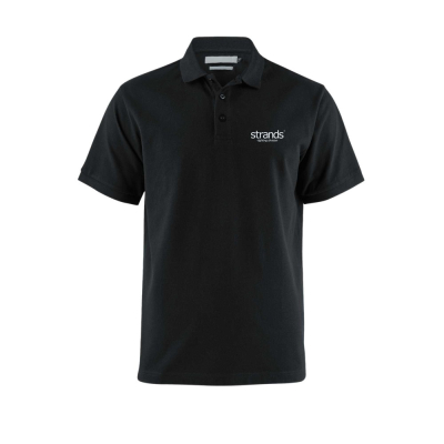 Strands Polo T-shirt med knappar, stl. S-4XL