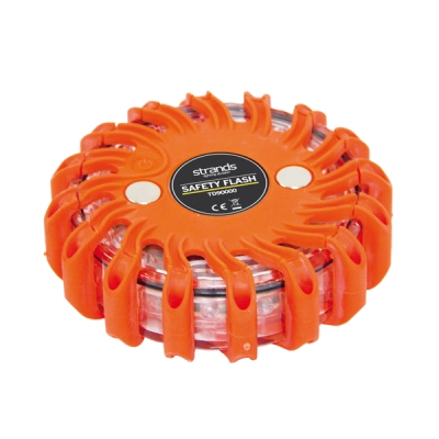 Strands Varning/Riktat Blixtljus Pucken Orange LED, 100H Batteritid