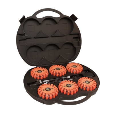 Strands Varning/Riktat Blixtljus Pucken Orange LED, 6-Pack