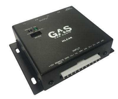 GAS HLC4R Hög/Lågnivå-omvandlare med Bass-remote