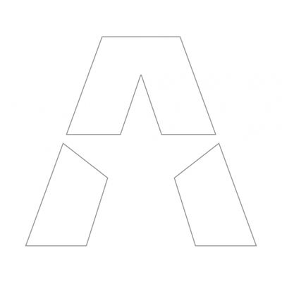 GAS A STAR-klistermärke 15.5x14cm, vit