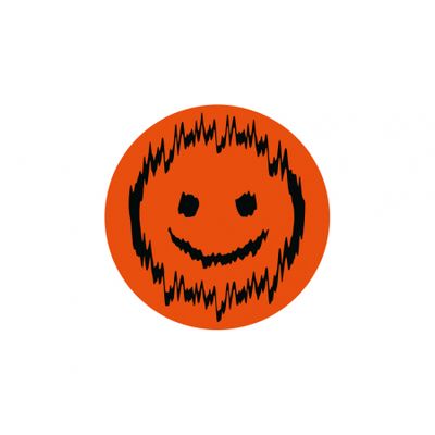 SHAKY 7x7cm, orange och svart