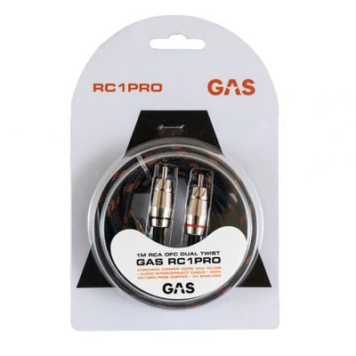 GAS RC1PRO trippelskärmad RCA-kabel, 1 meter