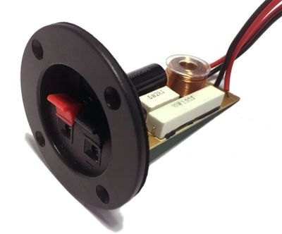 Högtalarterminal med 2vägs-delningsfilter