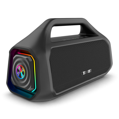 Arcsound STEAM kraftfull bärbar partyhögtalare med Bluetooth, svart
