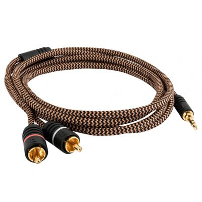 Proson Arctic 3.5mm-2x RCA-hane, 2 meter