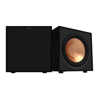 2-pack Klipsch R-101SW aktiv subwoofer, svart