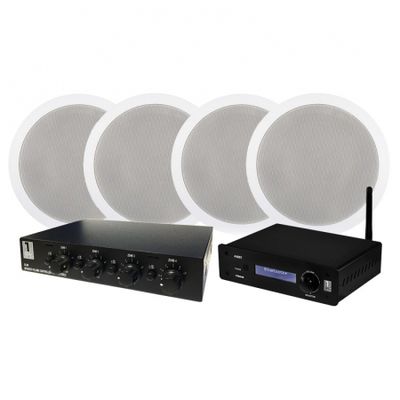 System One A50BT med 2 par IC820 + SC4B högtalarväxel