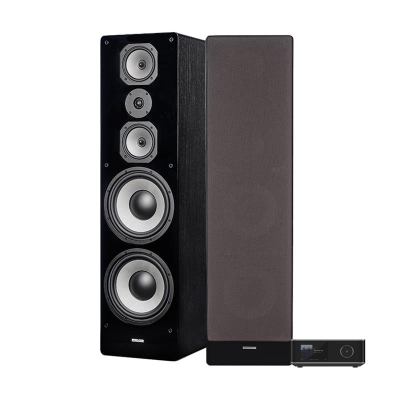 Wiim Amp Ultra med Dynavoice Challenger M-105 EX v4 i svart, 2.0 stereopaket