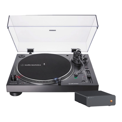 Audio Technica AT-LP120XUSB med externt RIAA Fosi Audio Box X5