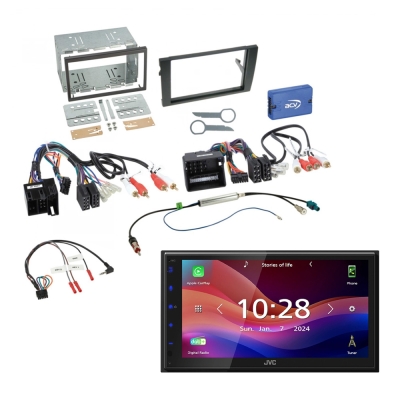 JVC KW-M695DBW bilstereopaket till Audi A4/Seat Exeo 01-08