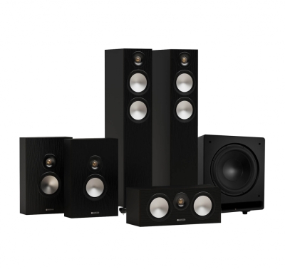 Monitor Audio Bronze 300 7G 5.1 högtalarpaket, svart