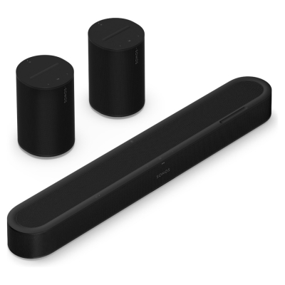 Sonos Beam Ultra surroundpaket med Era 100, svart