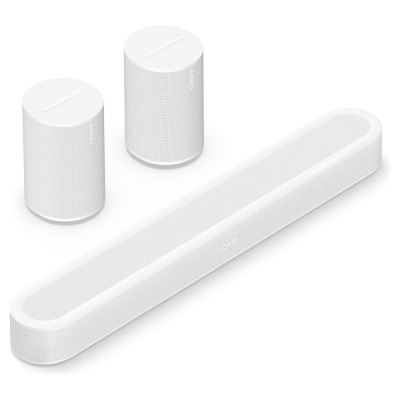 Sonos Beam Ultra surroundpaket med Era 100, vit