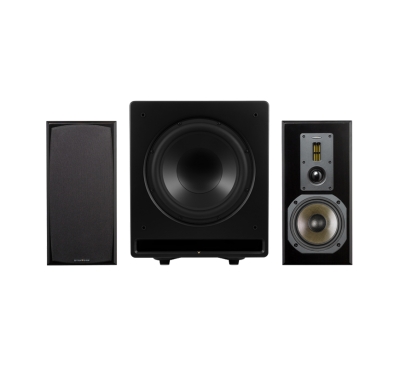 Dynavoice Definition DM-6II med CSB-V12, 2.1 högtalarpaket i svart