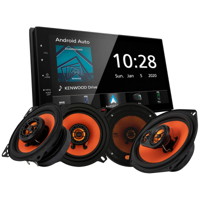 Kenwood DMX5020BTS & GAS MAD X1-högtalare, bilstereopaket