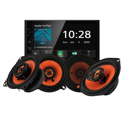 Kenwood DMX5020DABS med GAS MAD-högtalare, bilstereopaket