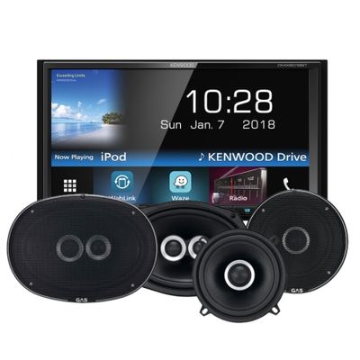Kenwood DMX-6018BT & GAS SILVER-HÖGTALARE