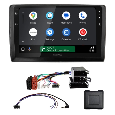 Kenwood DMX80AXS bilstereopaket till Citroën Nemo, Peugeot Bipper, Fiat Fiorino/Qubo
