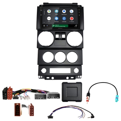 Kenwood DMX80AXS bilstereopaket till Jeep Wrangler 2-dörrars 2007-2010